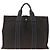 Hermès HERMES Fourre Tout MM Borsa Tote Canvas Nera Auth 174096 Nero - vista 2