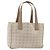 CHANEL Nuova Borsa Tote da Viaggio Nylon Beige CC Auth 174068