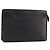 LOUIS VUITTON Pochette Uomo Epi Borsa Clutch Nera M52522 LV Auth LNZ204 Nero