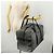 Borsa Boston PRADA in nylon grigio argento autentica am10771 Marrone - vista 22