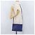 Céline Borsa a Spalla CELINE Trio in Pelle Blu Oro Auth ep13474 D'oro - vista 23