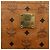 Borsa a Spalla MCM Vicetos Logogram in Pelle PVC Marrone Oro Auth 172151 D'oro - vista 12