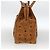 Borsa a Spalla MCM Vicetos Logogram in Pelle PVC Marrone Oro Auth 172151 D'oro - vista 4