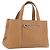 Borsa a mano Salvatore Ferragamo in pelle beige argento Auth BA11228