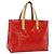 LOUIS VUITTON Monogram Vernis Reade PM Borsa a Mano Rossa M91088 LV Auth BA11260 Rosso