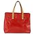 LOUIS VUITTON Monogram Vernis Reade PM Borsa a Mano Rossa M91088 LV Auth BA11260 Rosso - vista 2