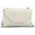 Borsa a spalla in pelle bianca e argento SAINT LAURENT Auth bs33774 Bianco