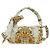 Borsa Mamma Baguette in tela Zucca FENDI Fenderche VERSACE bianca Auth 173367SAM - vista 13