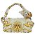 Borsa Mamma Baguette in tela Zucca FENDI Fenderche VERSACE bianca Auth 173367SAM - vista 2