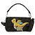 FENDI Zucca Tela Libellula FRGMT POKMON Mamma Baguette Nero Auth 167082SM Marrone