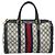 Borsa a mano GUCCI GG Supreme Sherry Line PVC Blu Navy Oro Rosso Auth 173870 D'oro - vista 13