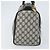 Borsa a mano GUCCI GG Supreme Sherry Line PVC Blu Navy Oro Rosso Auth 173870 D'oro - vista 3