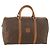 Céline Borsa Boston in tela Macadam CELINE in pelle PVC marrone e oro Auth ti3659 D'oro