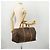 Céline Borsa Boston in tela Macadam CELINE in pelle PVC marrone e oro Auth ti3659 D'oro - vista 24