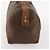 Céline Borsa Boston in tela Macadam CELINE in pelle PVC marrone e oro Auth ti3659 D'oro - vista 4