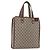 Borsa tote Gucci GG Supreme Web Sherry Line in PVC beige e oro 211135 Auth BA11208 D'oro
