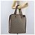 Borsa tote Gucci GG Supreme Web Sherry Line in PVC beige e oro 211135 Auth BA11208 D'oro - vista 20