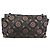 Borsa a Spalla con Catena CHANEL Satin Nero Argento CC Auth ARZ448A - vista 2
