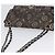 Borsa a Spalla con Catena CHANEL Satin Nero Argento CC Auth ARZ448A - vista 6
