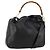 Borsa a Spalla in Pelle Gucci Bamboo 2way Nera Oro 001 1014 1577 Auth 172306 Nero D'oro