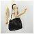 Borsa a Spalla in Pelle Gucci Bamboo 2way Nera Oro 001 1014 1577 Auth 172306 Nero D'oro - vista 24
