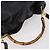 Borsa a Spalla in Pelle Gucci Bamboo 2way Nera Oro 001 1014 1577 Auth 172306 Nero D'oro - vista 6