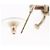Orecchino CHANEL Pierce in metallo Argento CC Auth bs33640 - vista 10