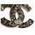 Orecchino CHANEL Pierce in metallo Argento CC Auth bs33640 - vista 5