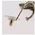Orecchino CHANEL Pierce in metallo Argento CC Auth bs33640 - vista 6