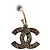 Orecchino CHANEL Pierce in metallo Argento CC Auth bs33640 - vista 8