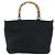 Borsa a mano Gucci Bamboo in tela nera e argento 000 1998 0540 Auth 173942 Nero - vista 13