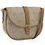 Christian Dior Borsa a spalla in tela a nido d'ape PVC beige oro Auth ka2888 D'oro