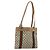 Borsa tote in PVC beige e oro della linea Sherry GG Supreme di GUCCI Auth 173878 D'oro