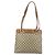 Borsa tote in PVC beige e oro della linea Sherry GG Supreme di GUCCI Auth 173878 D'oro - vista 2