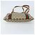 Borsa tote in PVC beige e oro della linea Sherry GG Supreme di GUCCI Auth 173878 D'oro - vista 5