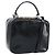 Borsa a Mano GUCCI Bamboo in pelle verniciata 2 in 1 Nero Argento Auth 172271