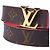 Cintura Reversibile LV Monogram Louis Vuitton Rosso - vista 2