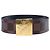 Cinto Louis Vuitton Damier Ebene com fivela em tom dourado Marrom