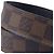 Cinto Louis Vuitton Damier Ebene com fivela em tom dourado Marrom - vista 3