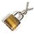 Louis Vuitton M62668 Collier aus Tigerauge Braun Silber - Ansicht 5