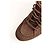 Botas Louis Vuitton de ante marrón Castaño - vista 4