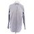 Autre Marque Camicia a righe blu e marrone in cotone