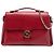 Borsa Gucci rossa media in vitello dollar con G intrecciato Rosso