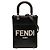 Fendi Mini Tote Sunshine Shopper de Cuero Negro