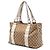 Gucci Beige Medium GG Canvas Bamboo Libeccio Tote - Ansicht 2