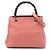 Bamboo Borsa shopper piccola in pelle di vitello rosa Gucci con bambù