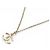 NUOVO COLLANA CHANEL LOGO CC STRASS PERLE MULTICOLORI 59,5CM ORO D'oro - vista 4