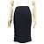 NUEVA FALDA RECTO CHANEL P41336K03073 M 38 ALGODÓN AZUL MARINO
