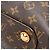 Borsa Olympe in Tela Monogram Louis Vuitton Marrone - vista 10