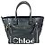 Chloé Schwarze Leder-Tote mit Eclipse-Logo von Chloe  EBAY LIVE